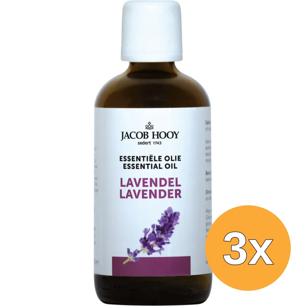 3x Jacob Hooy Lavendel olie (100 ml)