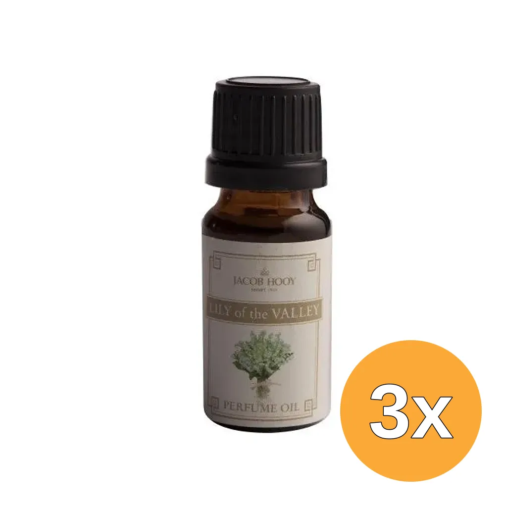3x Jacob Hooy Parf-Oil Lily Of The Valley (500 ml)