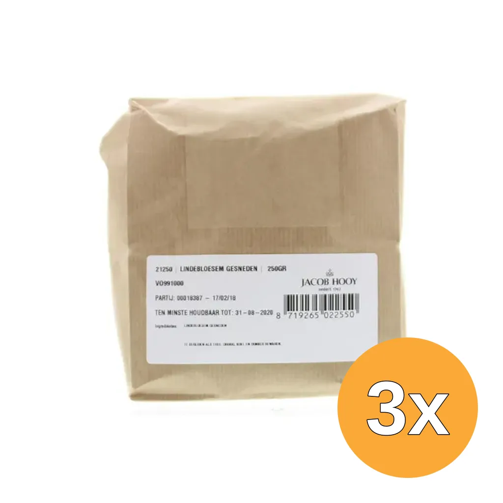 3x Jacob Hooy Lindebloesem Gesneden (250 gr)