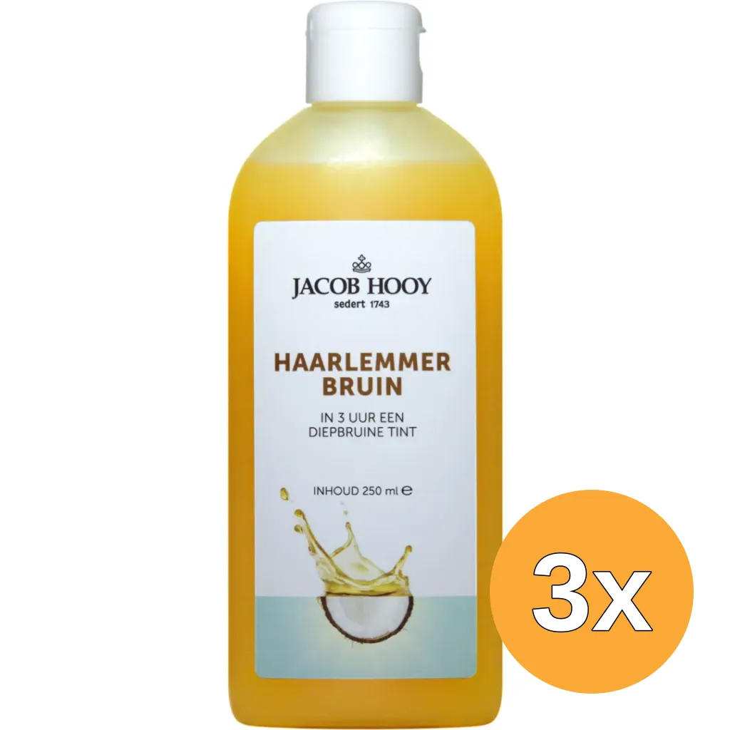 3x Jacob Hooy Haarlemmerbruin (250 ml)
