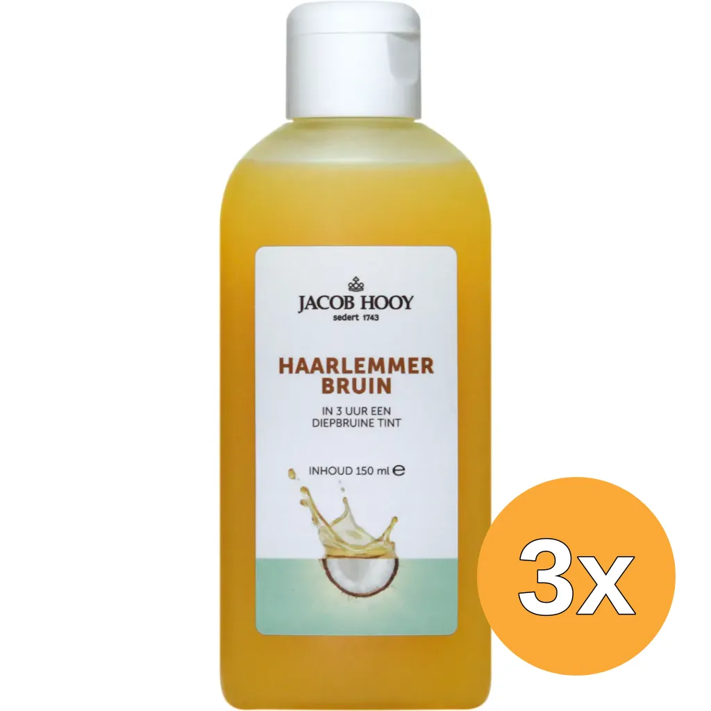 3x Jacob Hooy Haarlemmerbruin (150 ml)