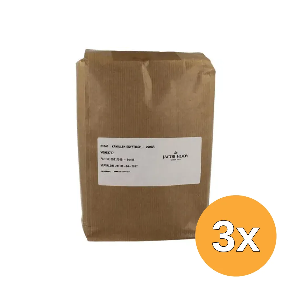 3x Jacob Hooy Kamillen/matric flos/egypte (250 gr)