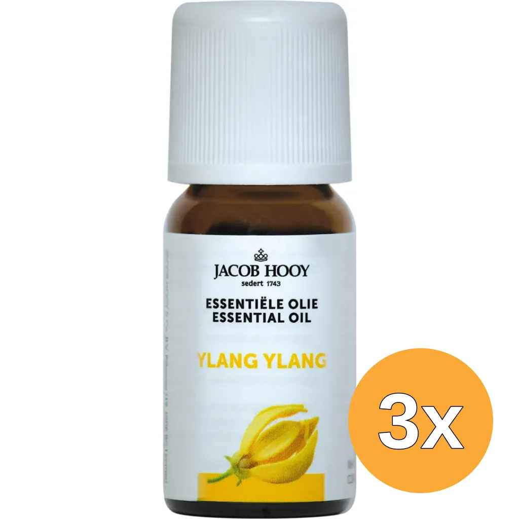 3x Jacob Hooy Ylang ylang olie (10 ml)