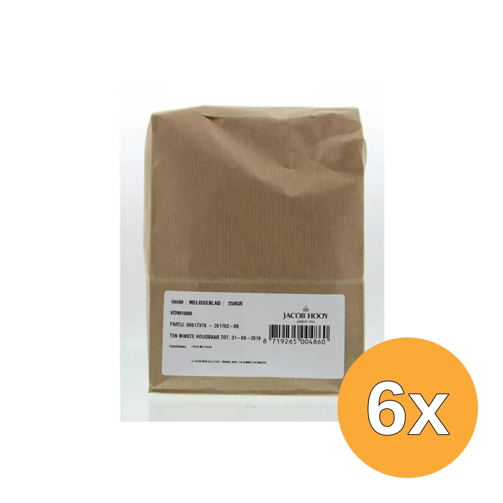6x Jacob Hooy Melisseblad (250 gr)