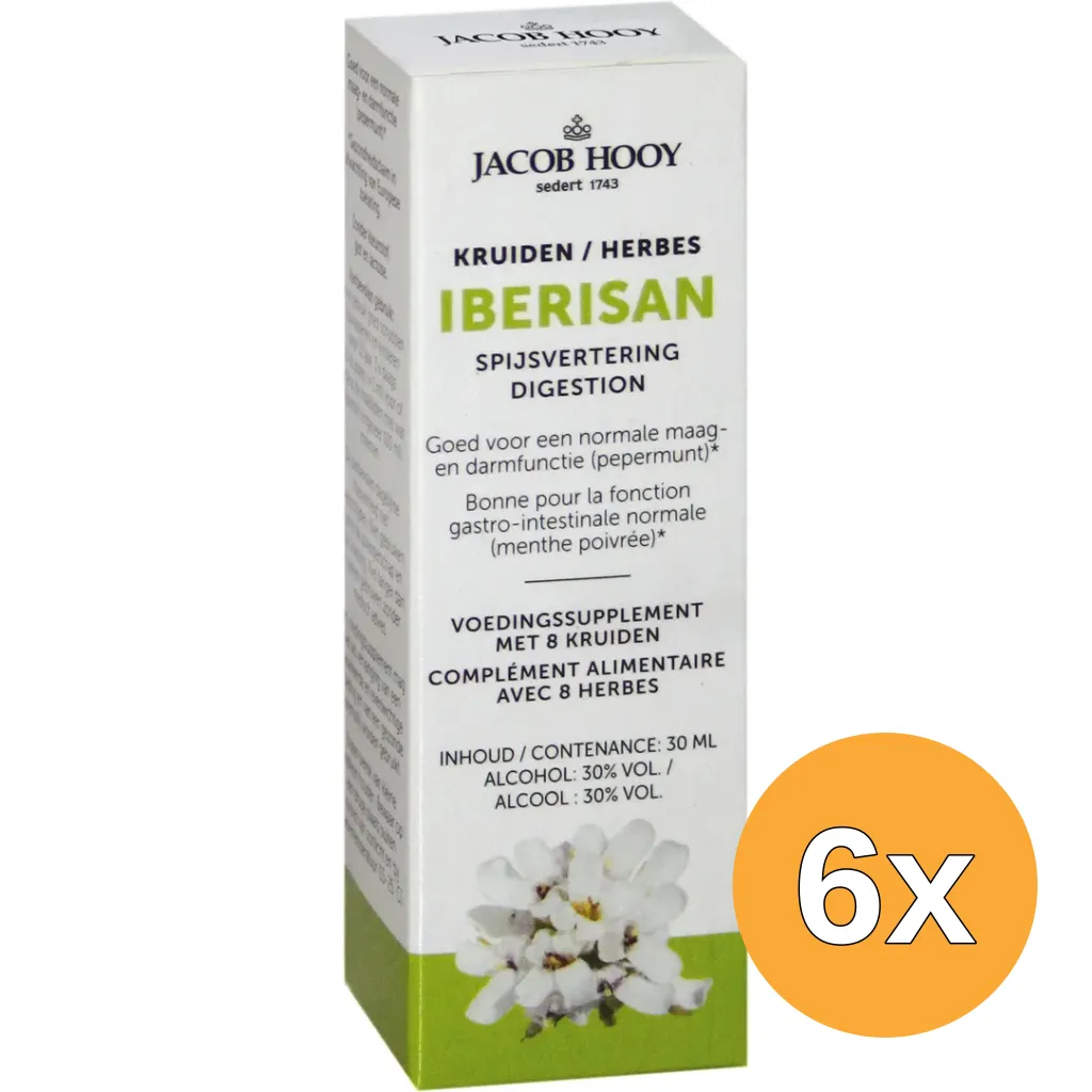 6x Jacob Hooy Iberisan (30 ml)