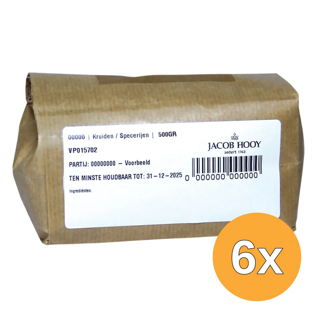 6x Jacob Hooy Tijm gerist (500 gr)