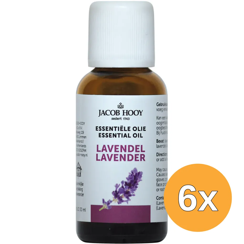 6x Jacob Hooy Lavendel olie (30 ml)