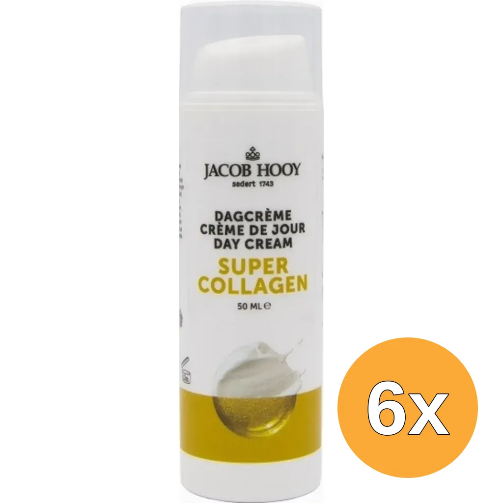 6x Jacob Hooy Super Collageen Dagcreme (50 ml)