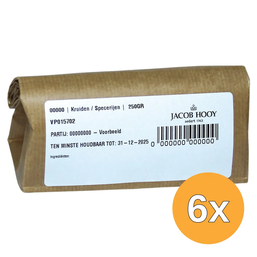 6x Jacob Hooy Papayablad Gesneden (250 gr)