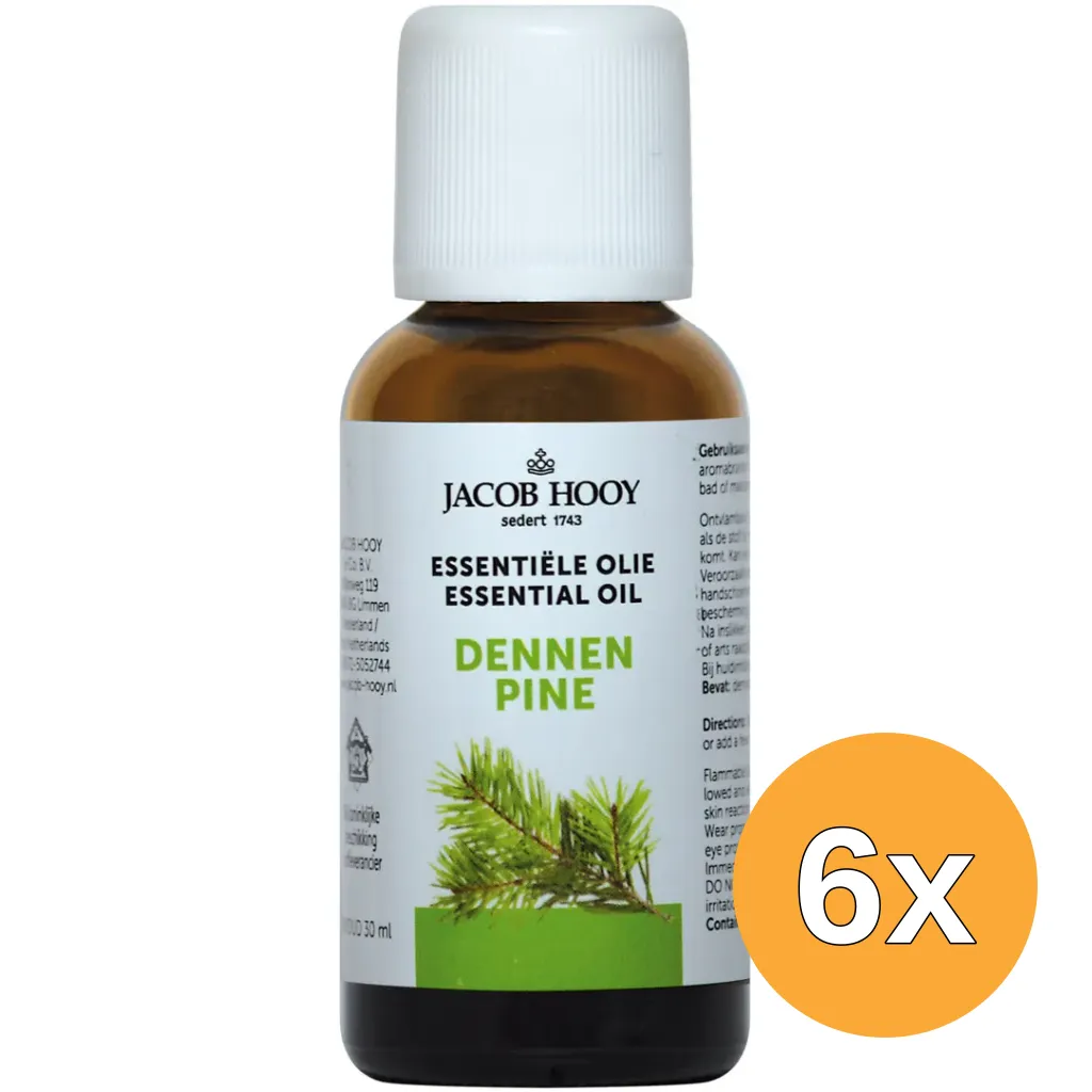 6x Jacob Hooy Dennen olie (30 ml)