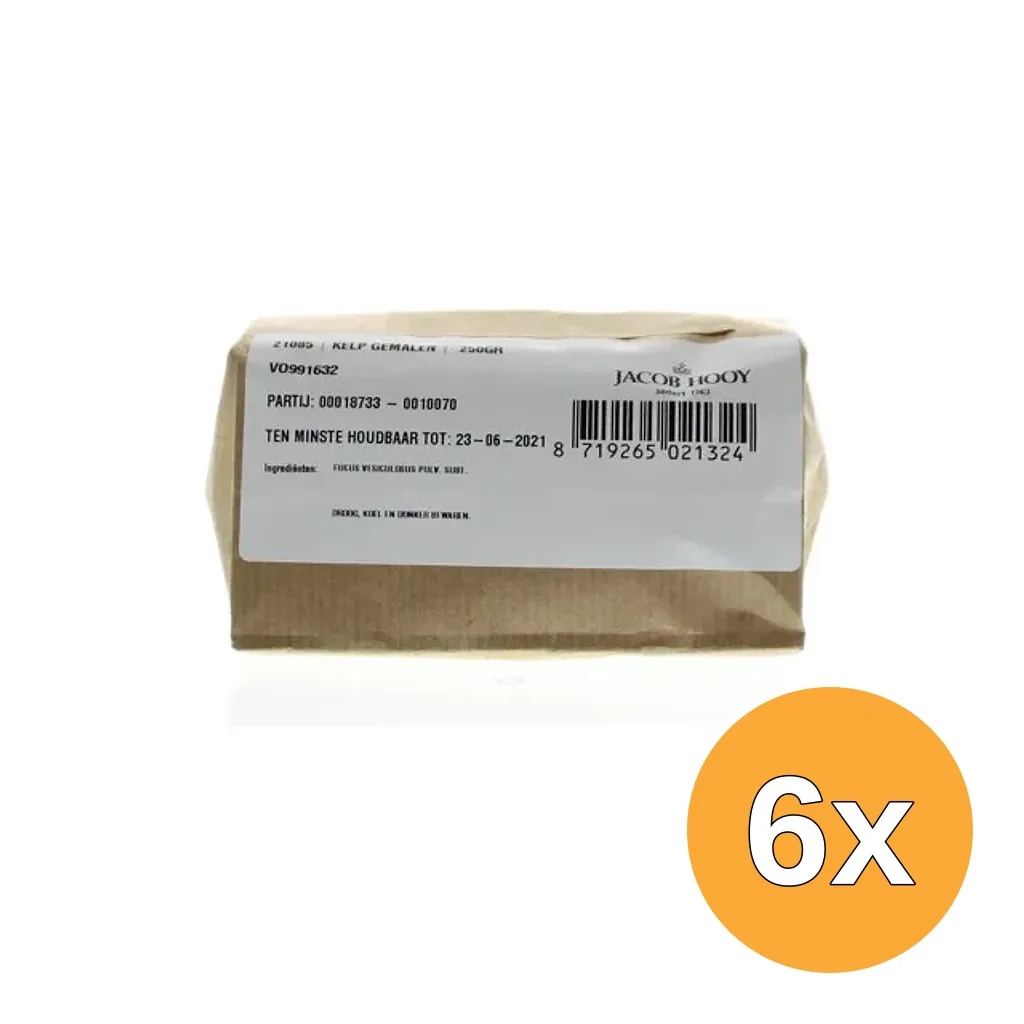 6x Jacob Hooy Kelp Gemalen (250 gr)