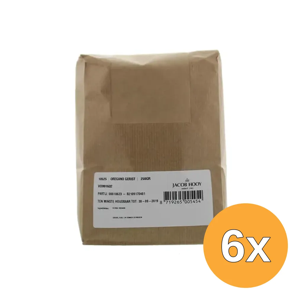 6x Jacob Hooy Oregano Gerist (250 gr)