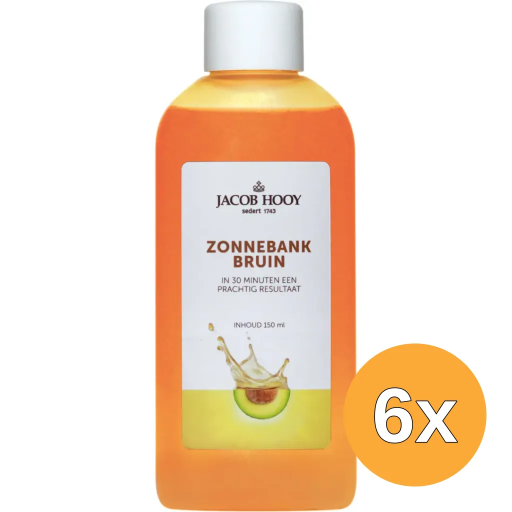 6x Jacob Hooy Zonnebankbruin (150 ml)