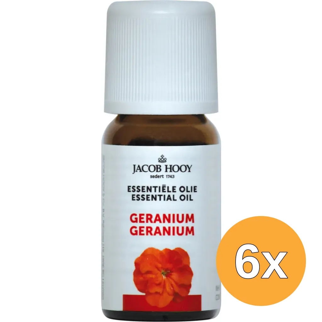 6x Jacob Hooy Geranium olie (10 ml)