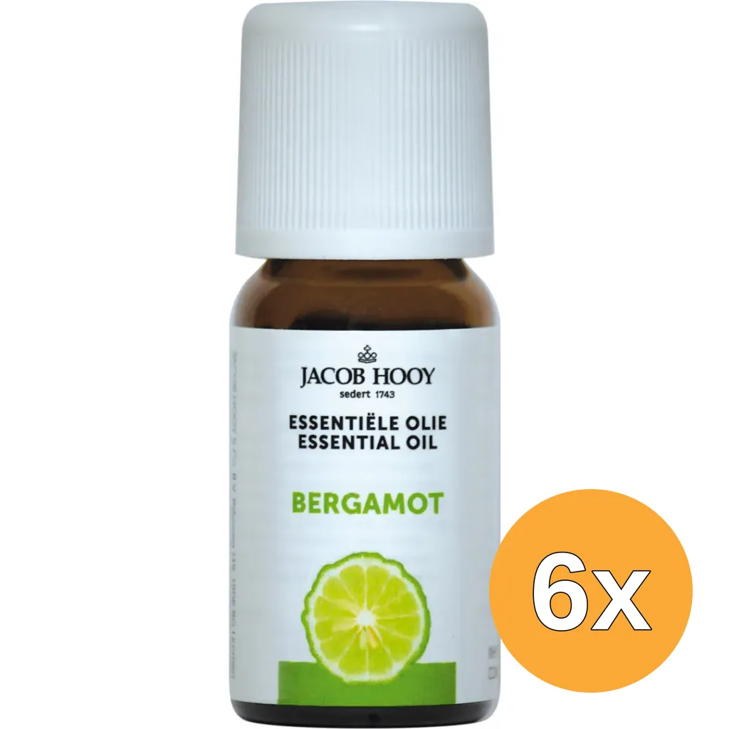 6x Jacob Hooy Bergamot olie (10 ml)