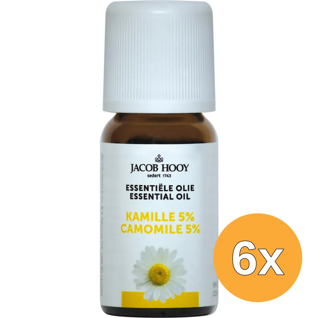 6x Jacob Hooy Kamille etherische olie (10 ml)