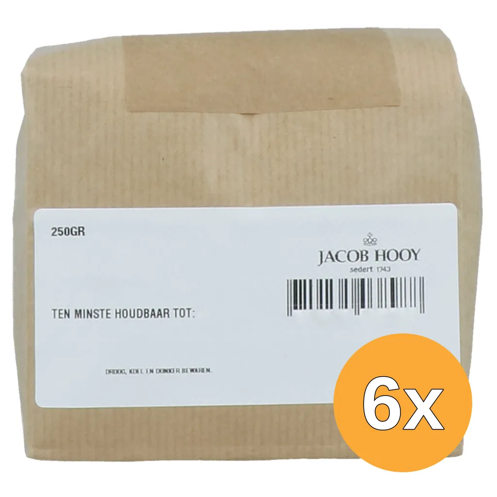 6x Jacob Hooy Pepermuntblad Gesneden Polen (250 gr)
