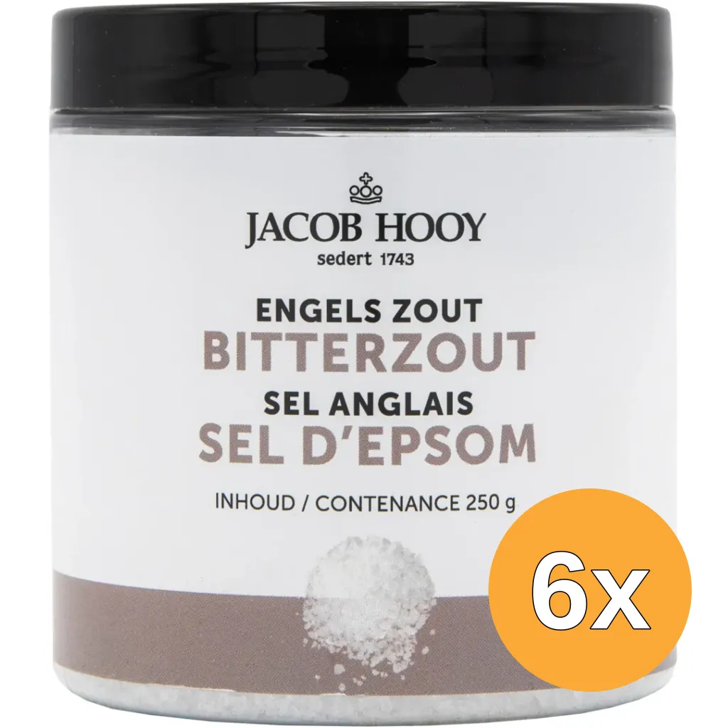6x Jacob Hooy Bitterzout/Engelszout (250 gr)