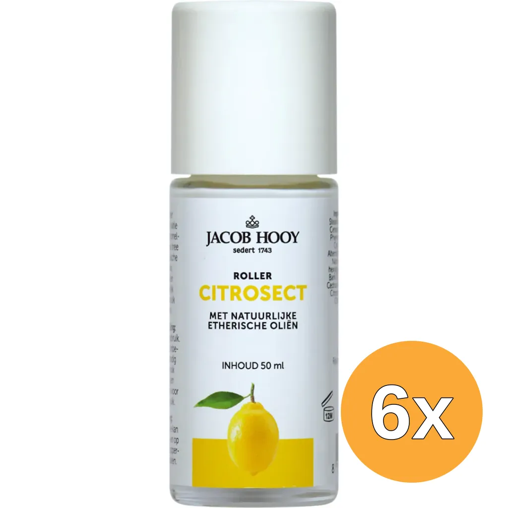 6x Jacob Hooy Citrosect roller jumbo (50 ml)