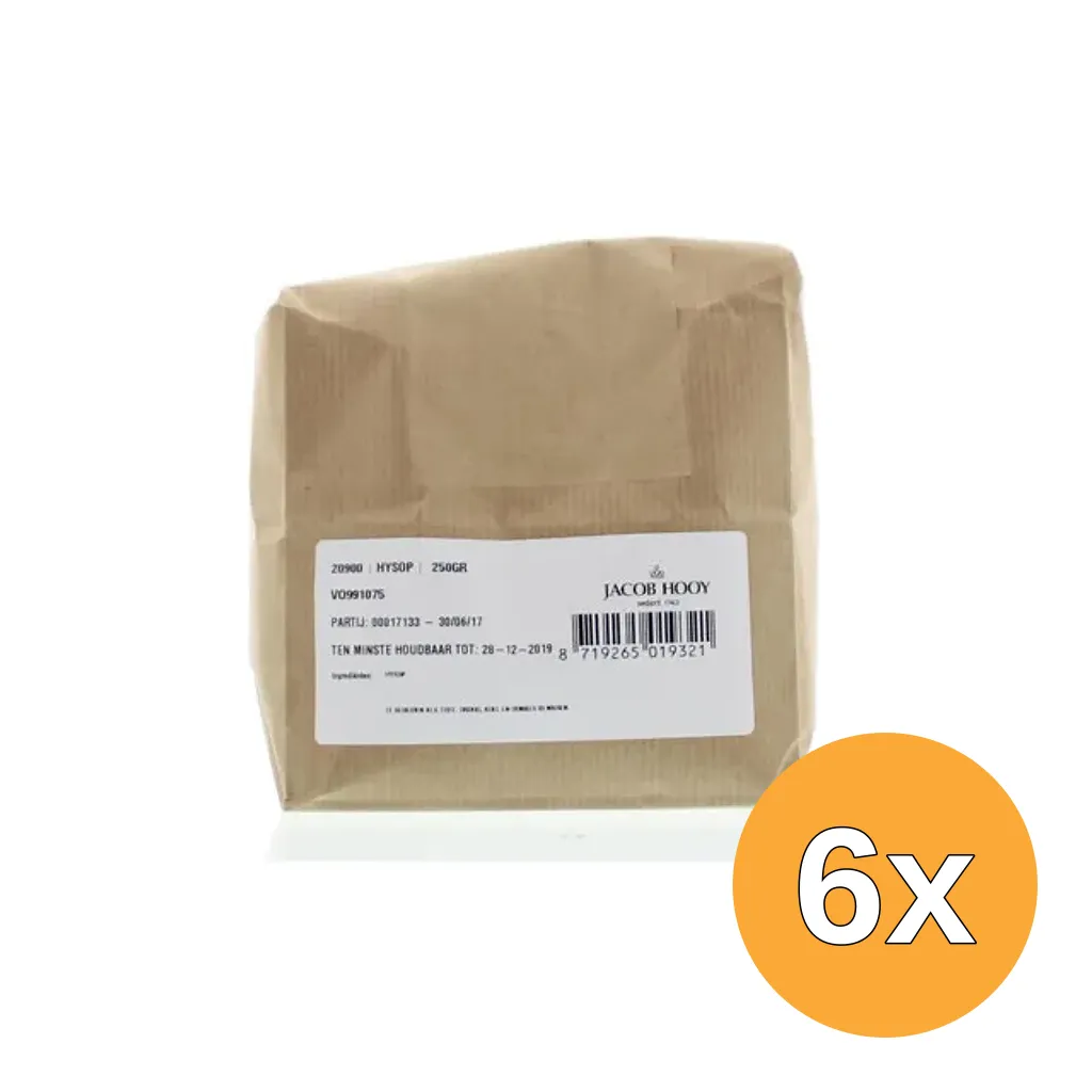 6x Jacob Hooy Hyssop (250 gr)