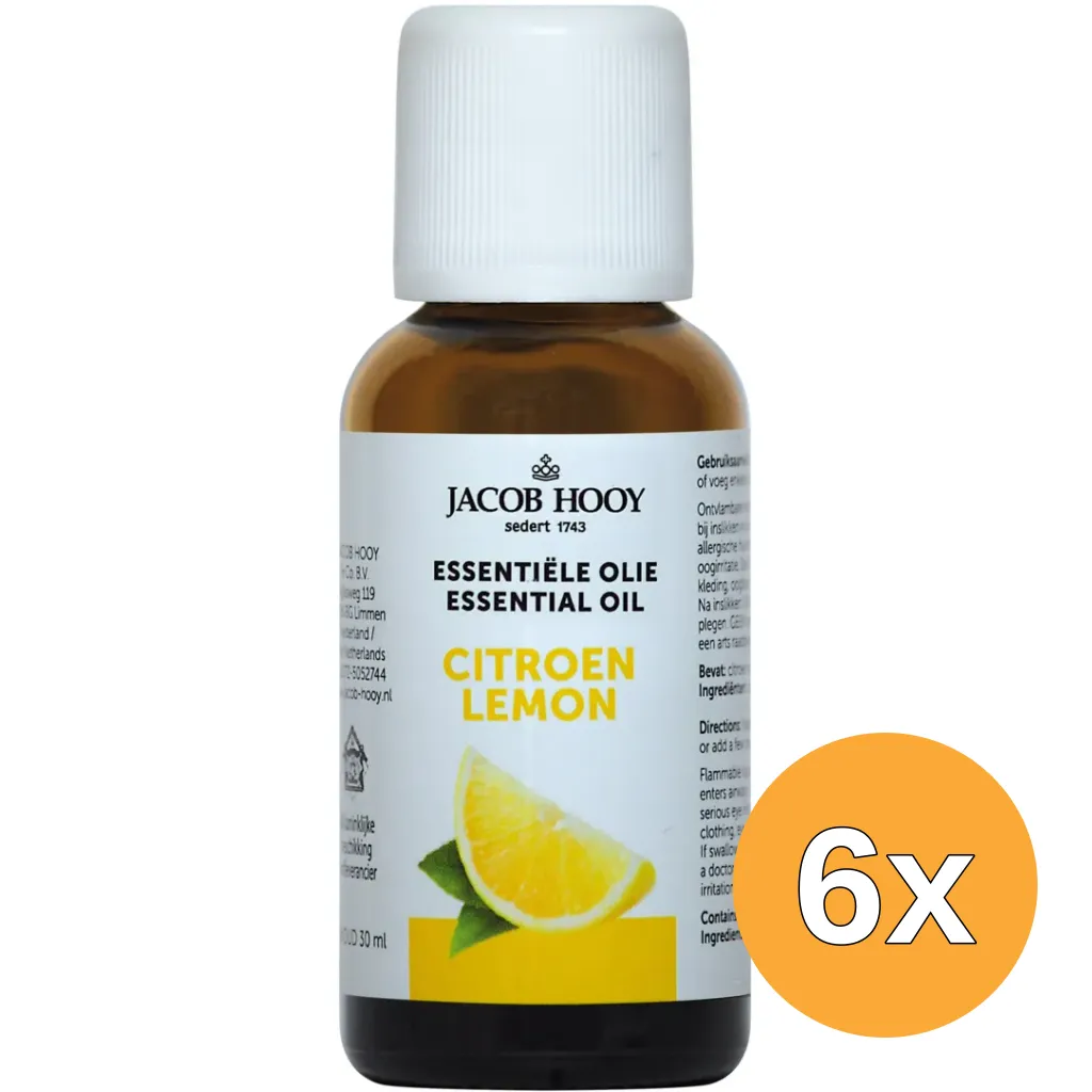6x Jacob Hooy Citroen olie (30 ml)