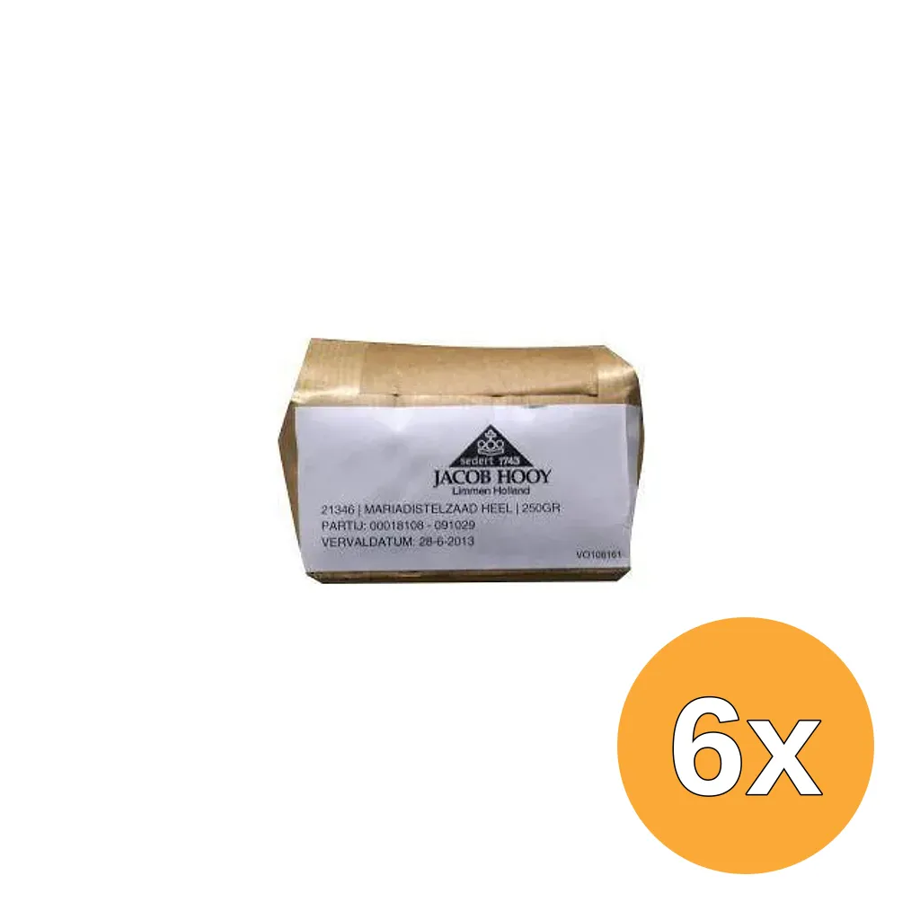 6x Jacob Hooy Mariadistelzaad (250 gr)