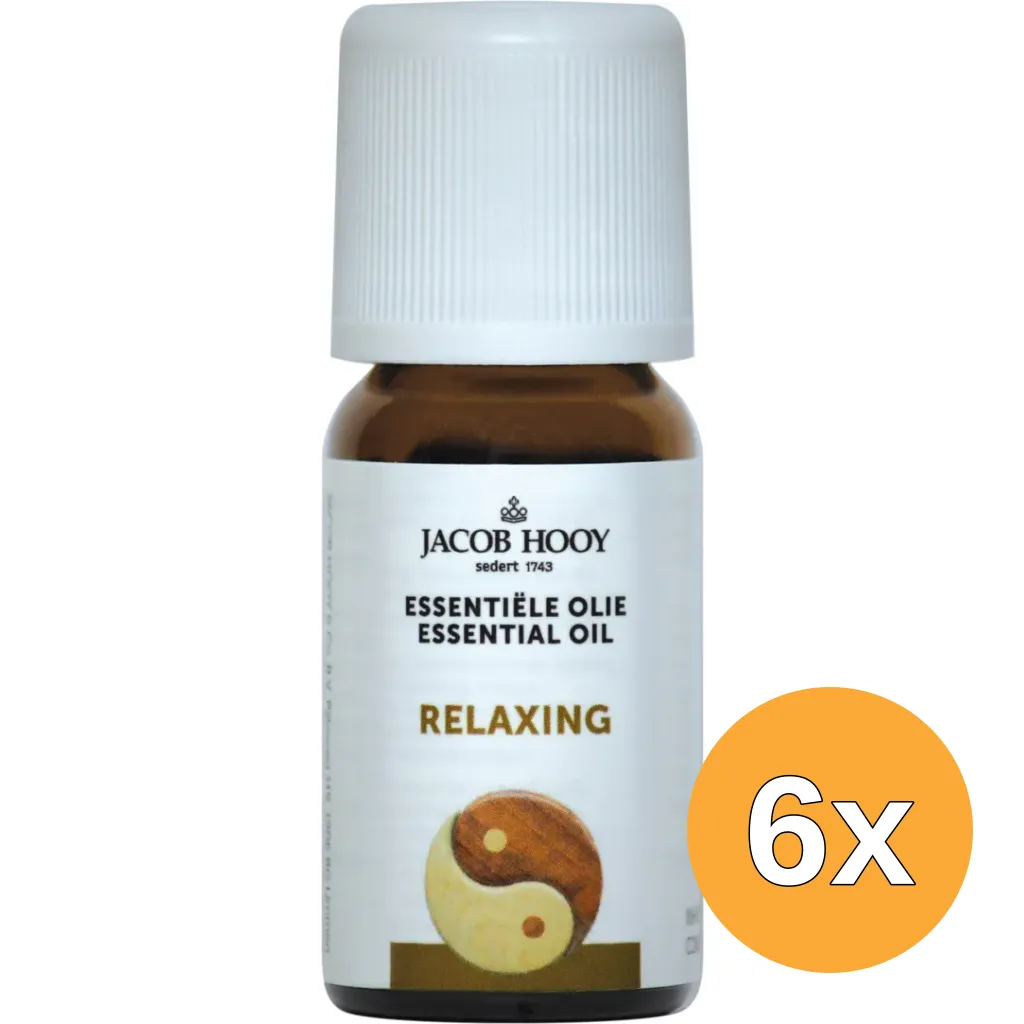 6x Jacob Hooy Relaxing olie (10 ml)