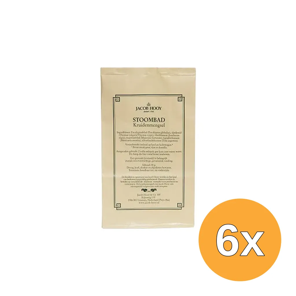 6x Jacob Hooy Stoomkruiden (80 gr)