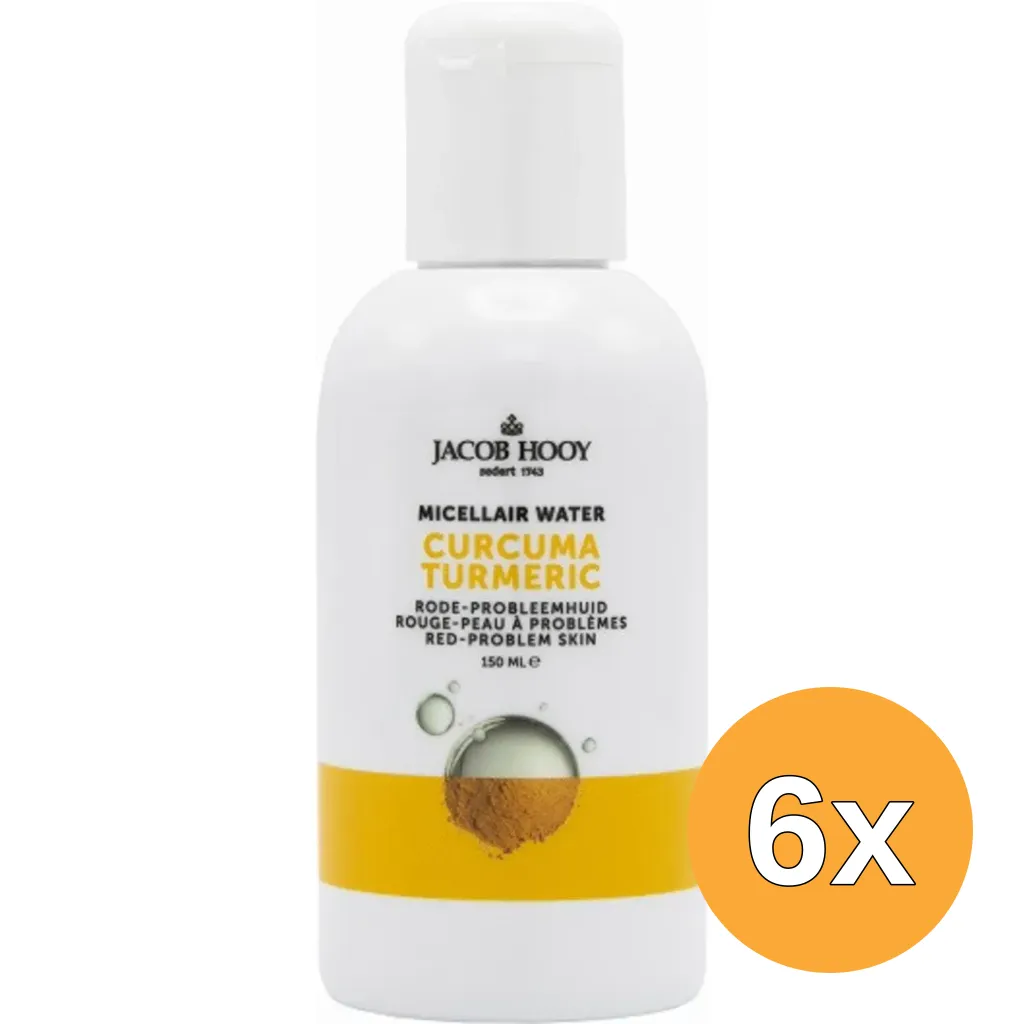 6x Jacob Hooy Curcuma Micellair Water (150 ml)