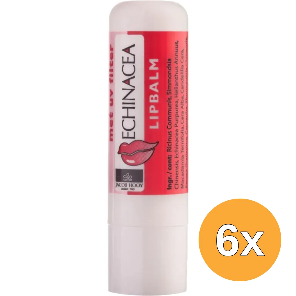 6x Jacob Hooy Echinacea Lipbalsem (1 stuk)