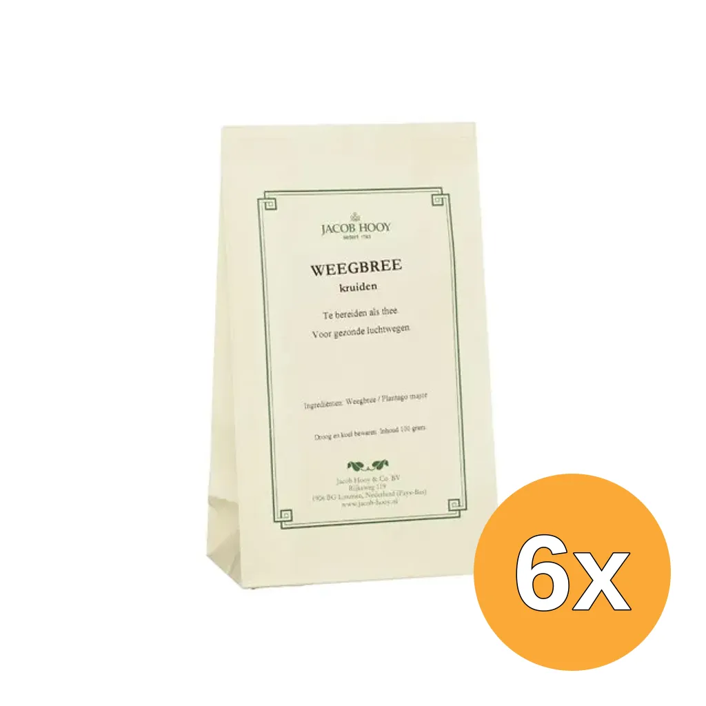 6x Jacob Hooy Weegbree (100 gr)