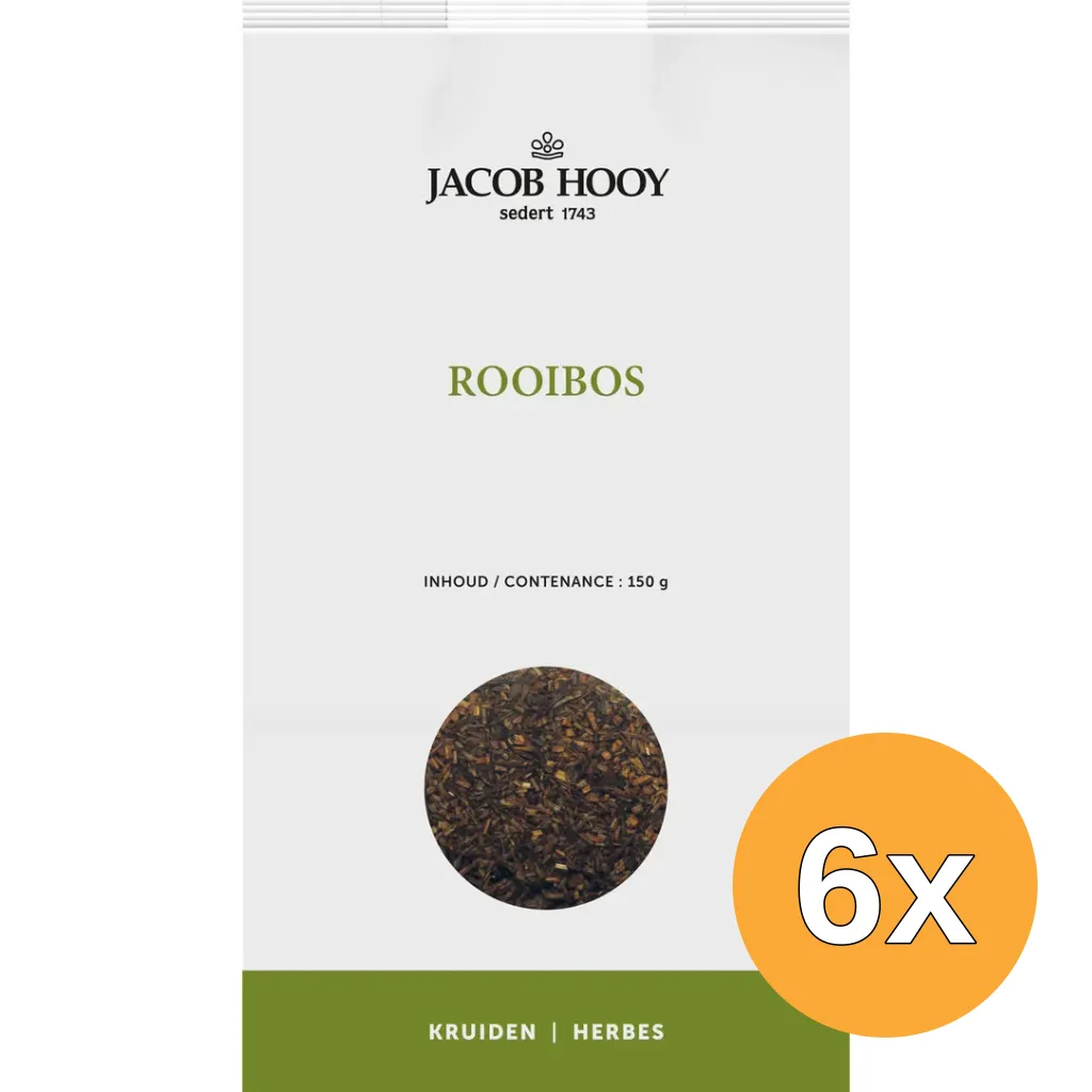 6x Jacob Hooy Rooibos Thee (150 gr)