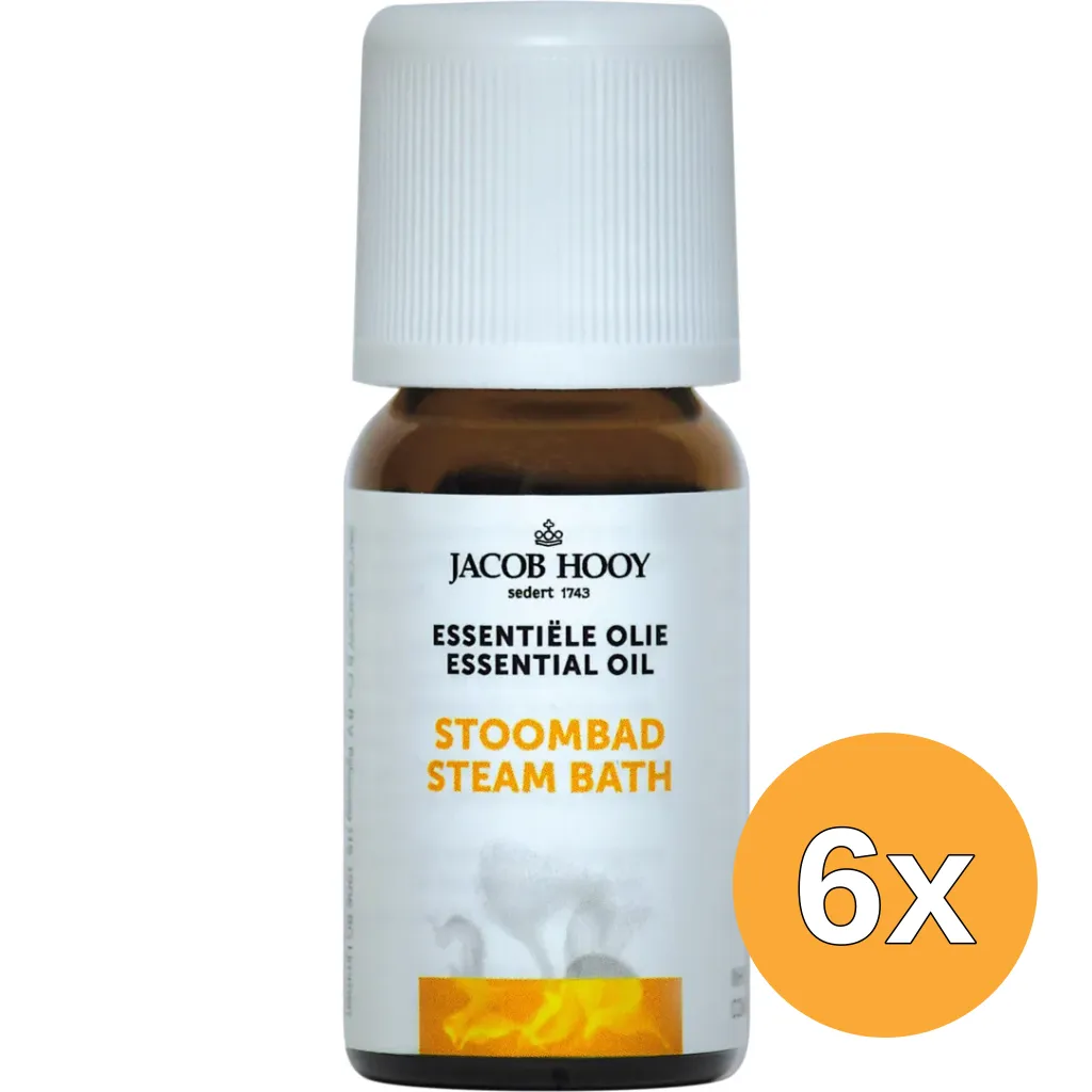6x Jacob Hooy Stoombad olie (10 ml)