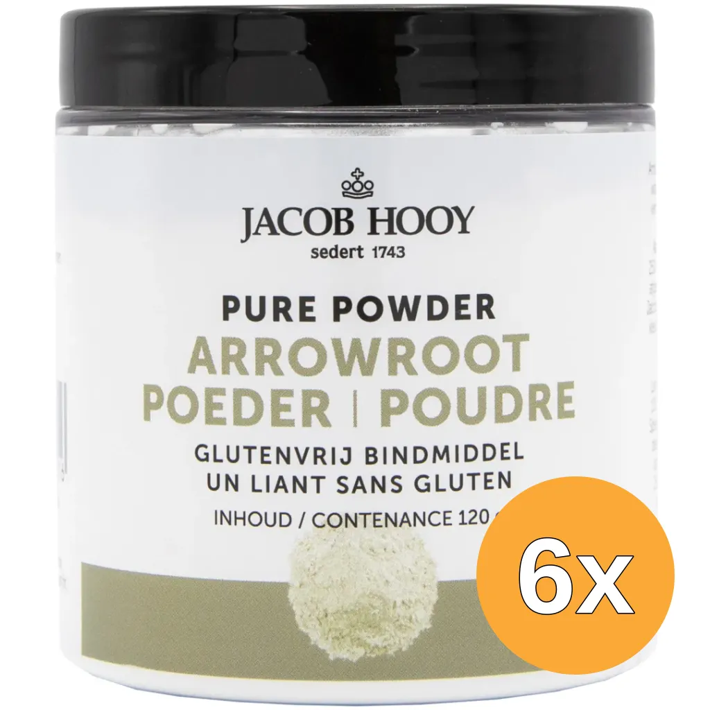 6x Jacob Hooy Arrowroot (120 gr)