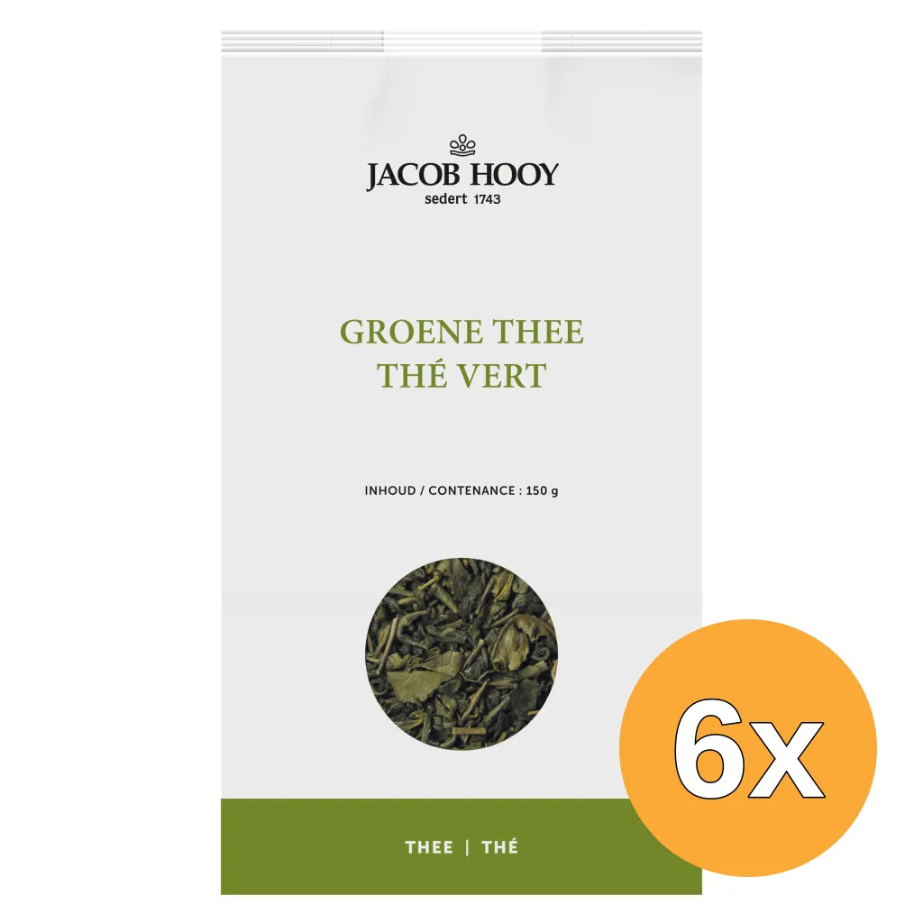 6x Jacob Hooygroene Thee (150 gr)