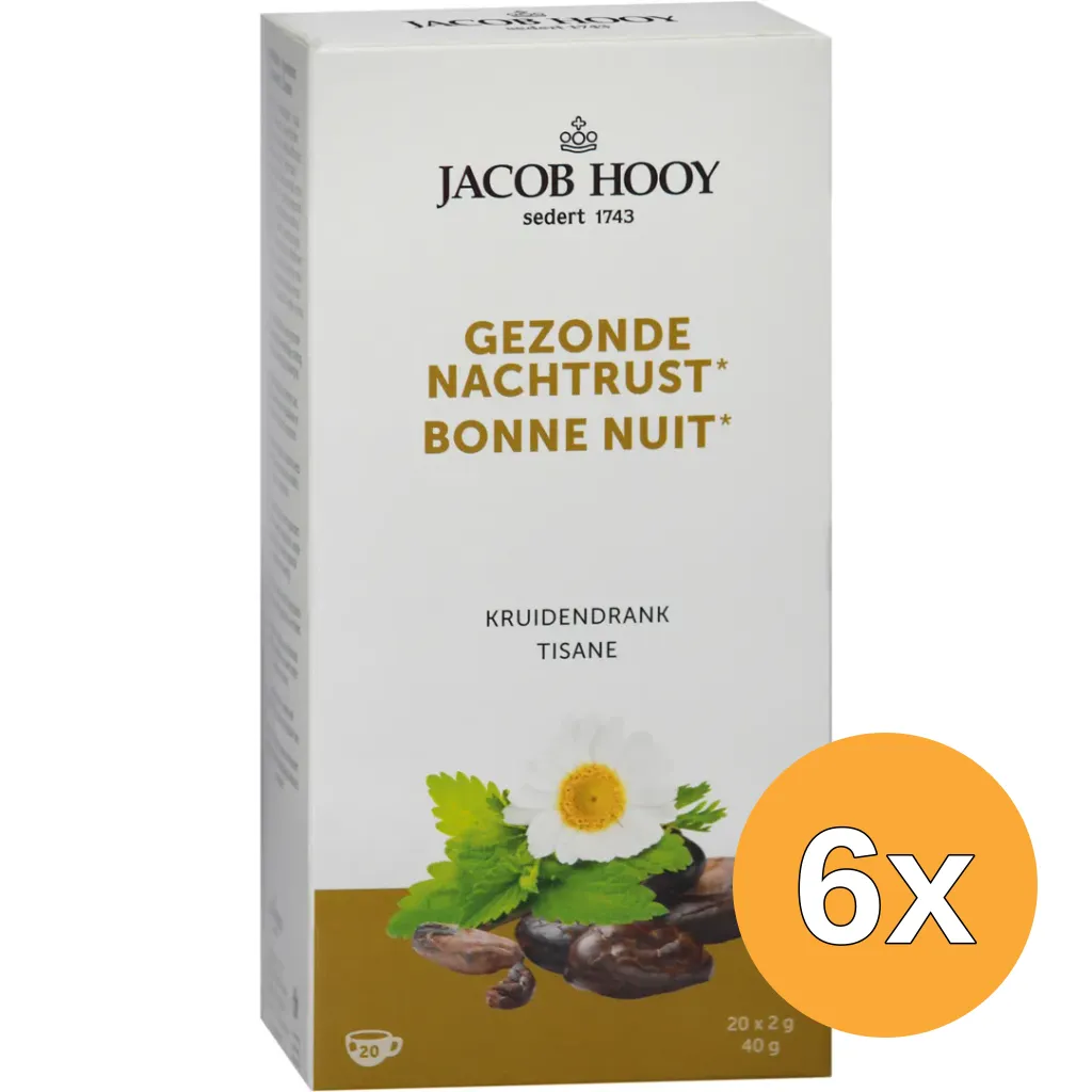 6x Jacob Hooy Gezonde Nachtrust Thee (20 stuks)