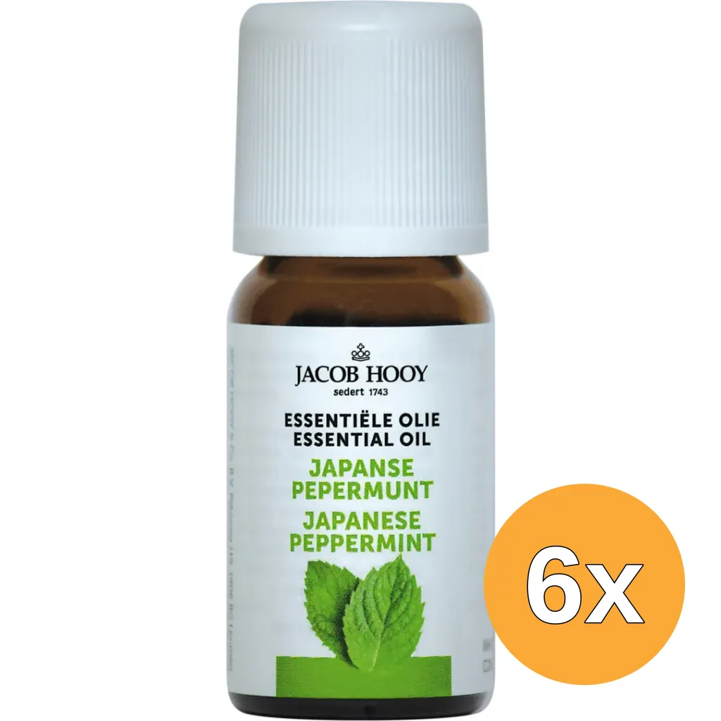 6x Jacob Hooy Japanse pepermunt olie (10 ml)