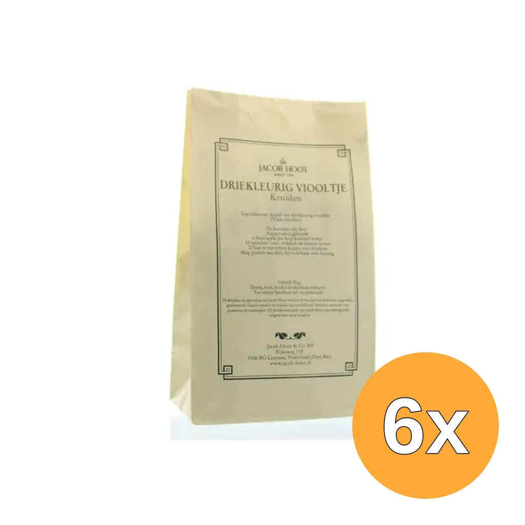 6x Jacob Hooy Driekleurig Viooltje (80 gr)