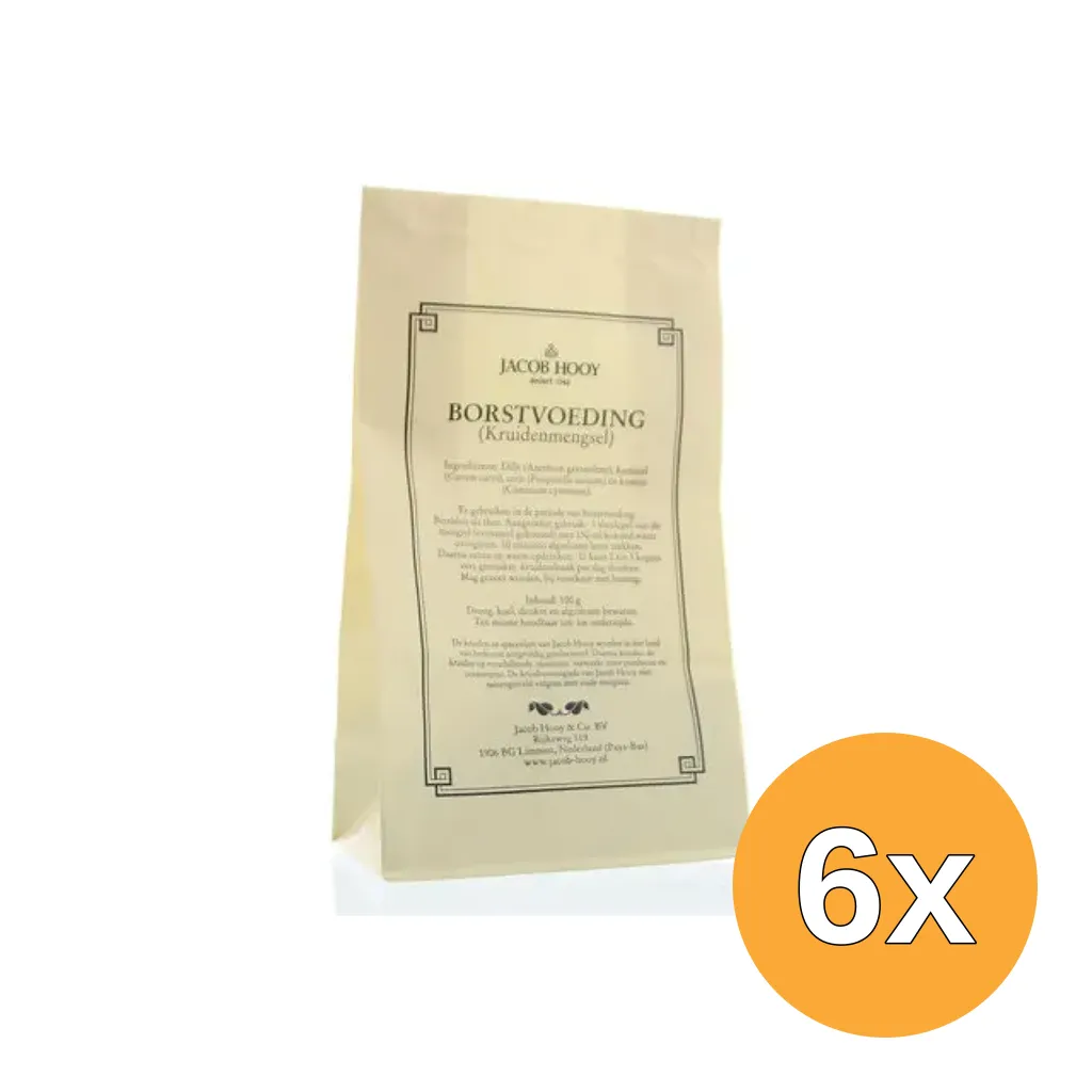 6x Jacob Hooy Borstvoedingskruiden (100 gr)