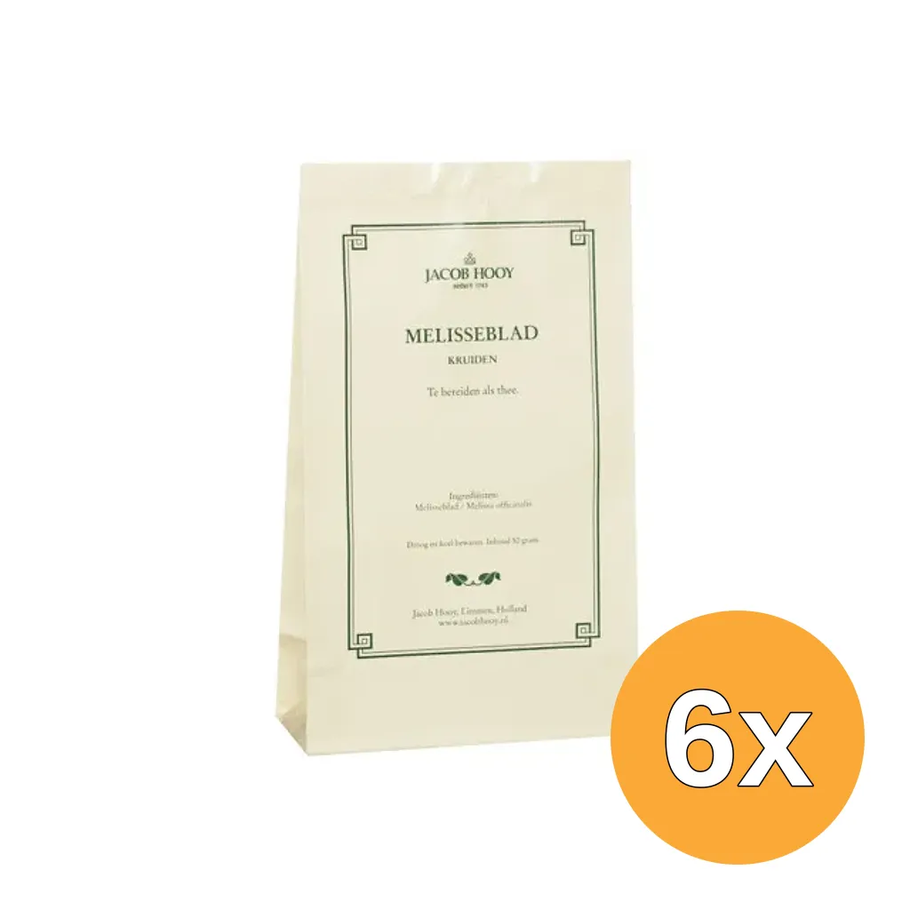 6x Jacob Hooy Melisseblad (50 gr)