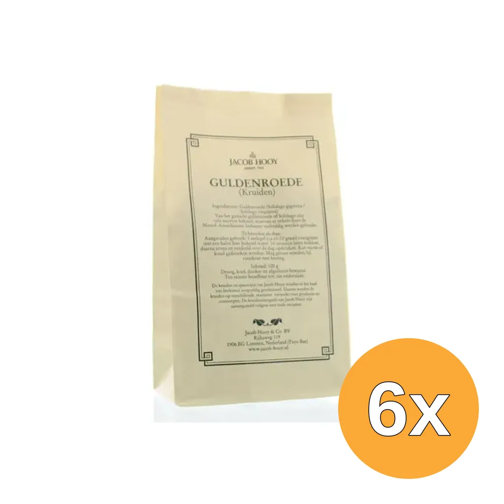 6x Jacob Hooy Guldenroede (100 gr)