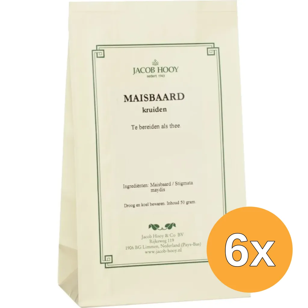 6x Jacob Hooy Maisbaard (50 gr)