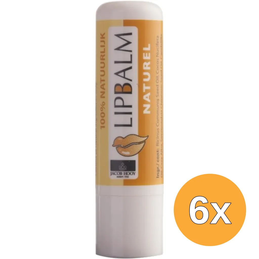 6x Jacob Hooy Lippenbalsem (1 stuk)