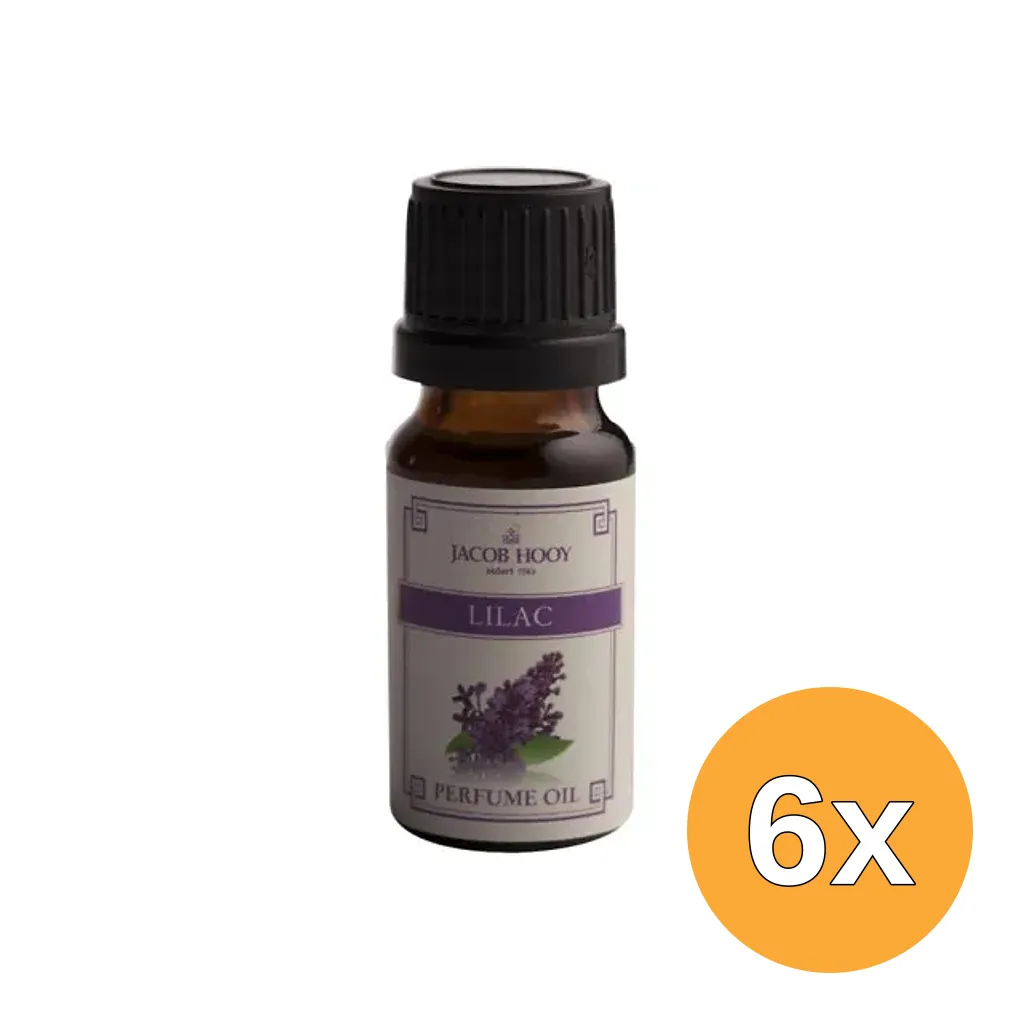 6x Jacob Hooy Parfum olie Seringen (10 ml)