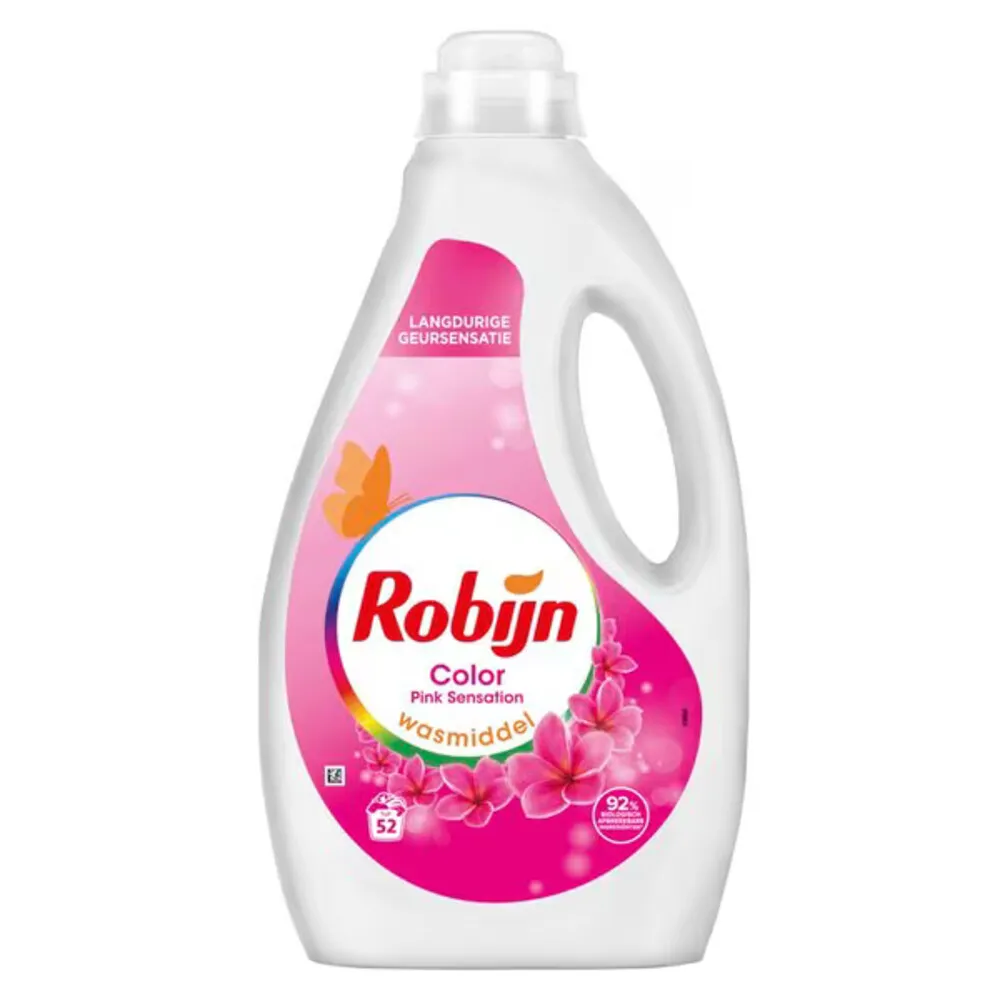 Robijn Vloeibaar Wasmiddel - Pink 52 Wasbeurten (2600 ml)
