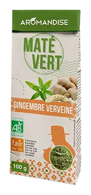 Aromandise Maté met Gember Verbena Bio (100 gr)