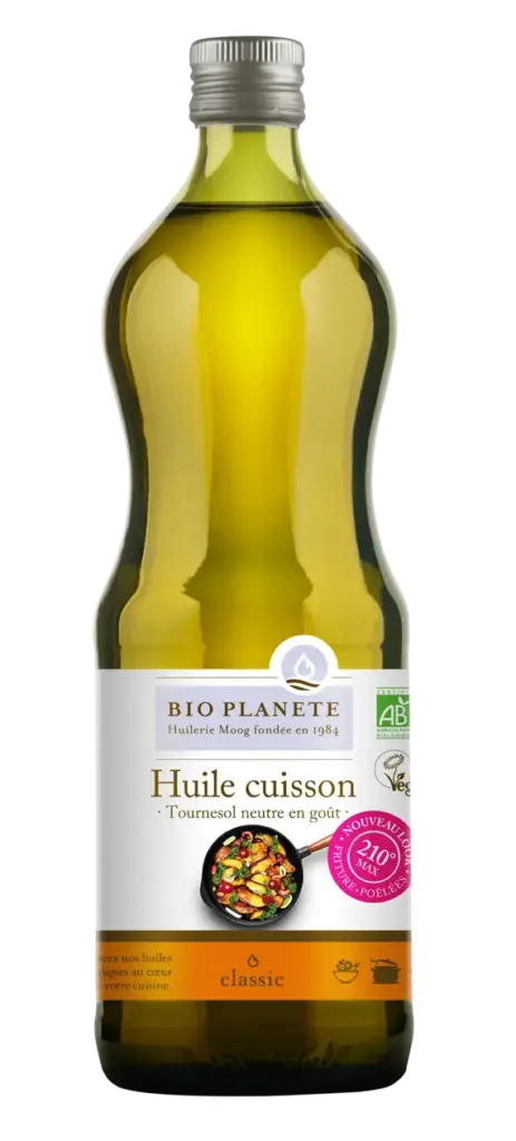 Bio Planète Zonnebloem Olie om Te Bakken en Frituren Bio (1000 ml)