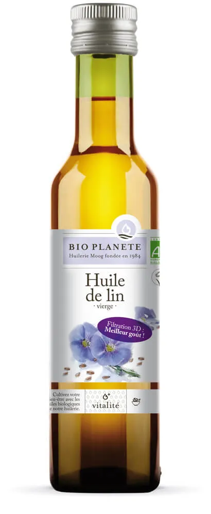 Bio Planète Lijnzaadolie Vierge Bio (250 ml)