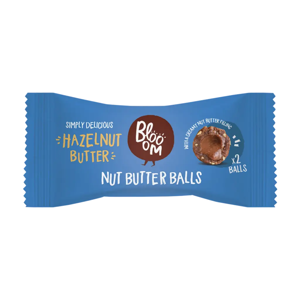 Blooom Notenboter Balletjes Hazelnoot Cacao met Romig Hart Bio (36 gr)