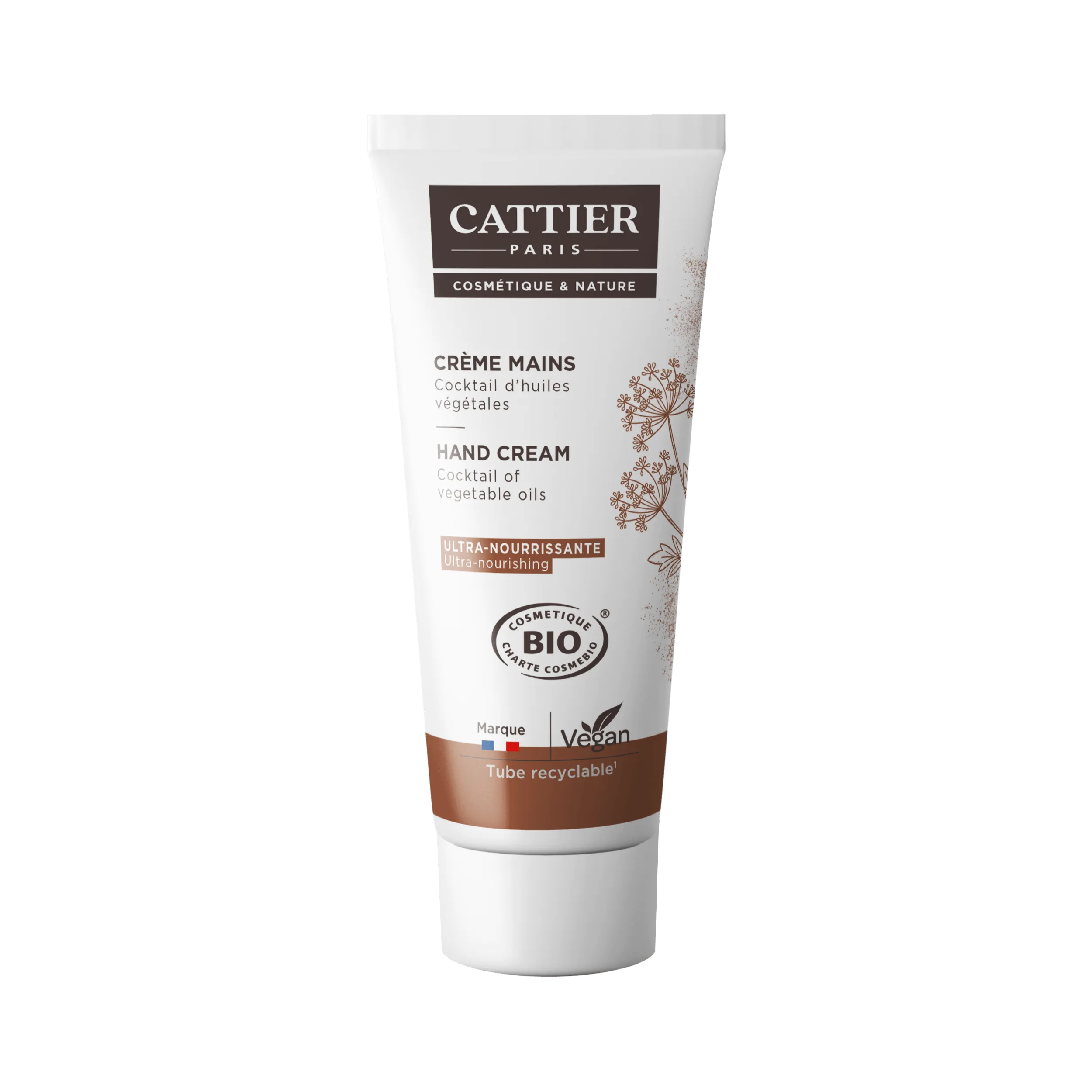 Cattier Handcreme Witte Klei Ultra Voedend (75 ml)